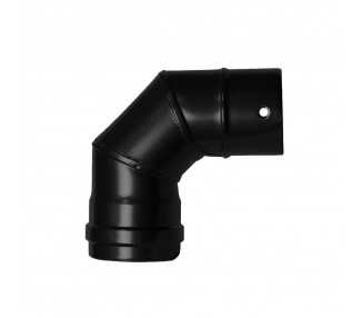 Codo Estufa Pellet Vitrificado Ø80 mm  90°