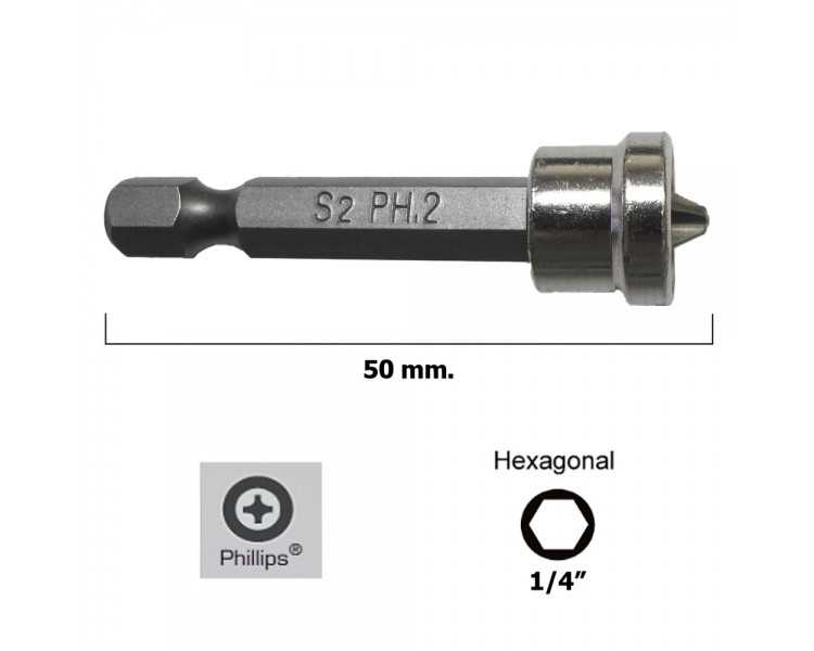Destorpuntas Maurer Pladur Phillips Nº 2  Estuche de 5 piezas  50 mm.