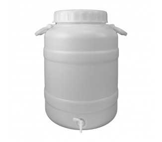 Bidon Garrafa Plastico Alimentario Con Grifo y Boca Ancha 30 Lt.