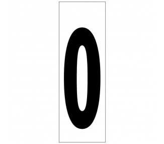 Numero Adhesivo 46x140 mm.   Nº 0