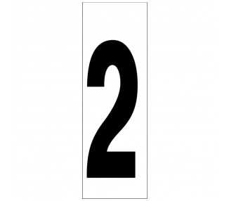 Numero Adhesivo 46x140 mm.   Nº 2