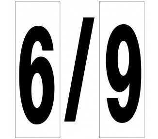 Numero Adhesivo 46x140 mm.   Nº 6 / 9