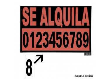 Numero Adhesivo 46x140 mm.   Nº 7