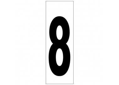 Numero Adhesivo 46x140 mm.   Nº 8