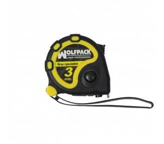 Flexometro 3 Metros Con Freno Wolfpack Grip Special