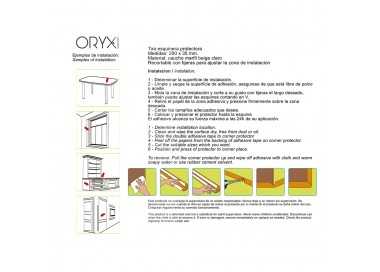 Protector Bordes Muebles Adhesivo Caucho 2 Metros