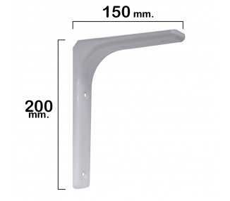 Palomilla Reforzada Blanca   200x150 mm.
