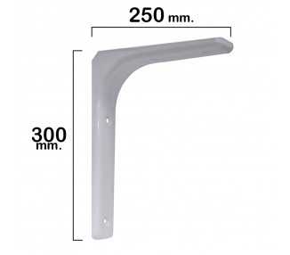 Palomilla Reforzada Blanca   300x250 mm.