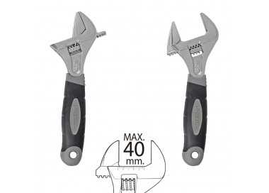 Llave Ajustable Gran Apertura 40 mm. Medida 8"