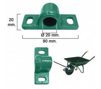 Cojinete Metal Para Carretilla Obra Verde