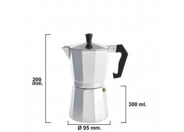 Cafetera Aluminio 6 Tazas (300 ml.) Classic