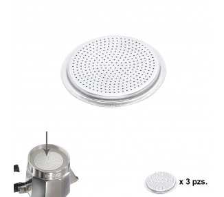 Filtro Cafetera Aluminio Classic / Inducción 2 Tazas (3 Unidades)