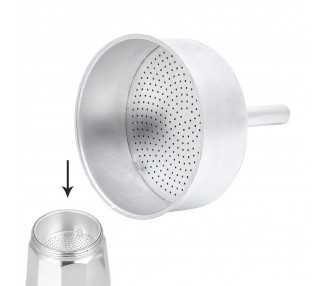 Embudo Cafetera Aluminio Classic / Inducción 12 Tazas