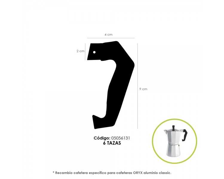 Mango Cafetera Alumino Classic 6 Tazas