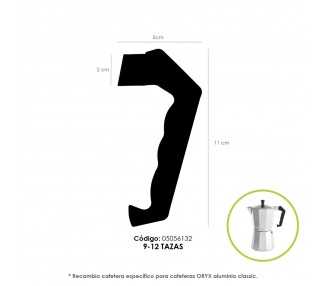 Mango Cafetera Alumino Classic 9 y 12 Tazas
