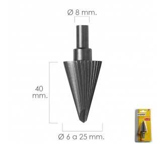 Fresa Conica Hss Ø 6-25 mm. Para Taladro / Fresadora