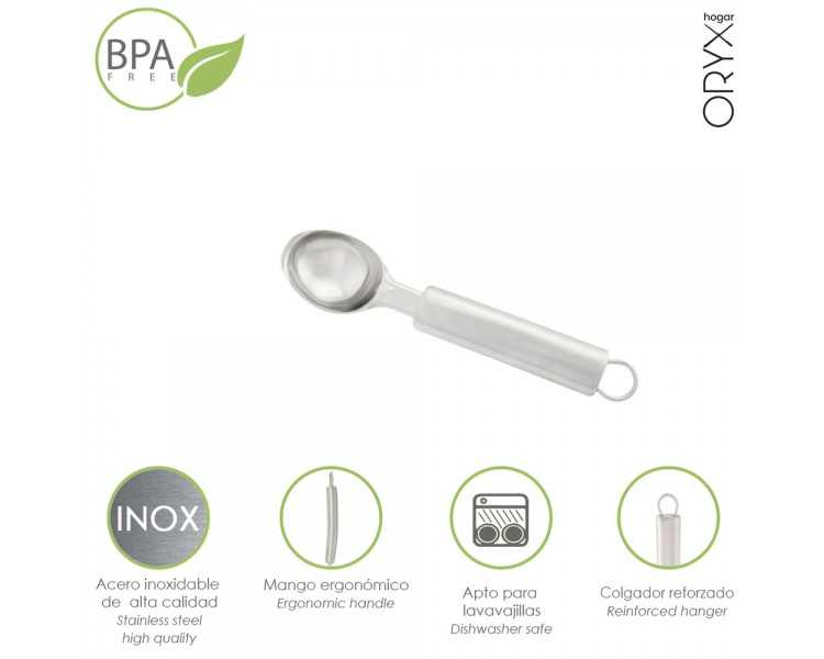 Cuchara Para Helados Acero Inoxidable 4 x 21,5 (Alt) cm.
