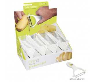 Pelapatatas Con mango Plastico Cuchilla Acero Inoxidable 7,8 x 13 (Alt.) cm.