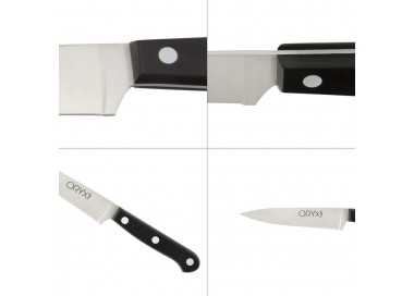 Cuchillo Grenoble Patatero Puntilla Hoja Acero Inoxidable 11 cm. Negro