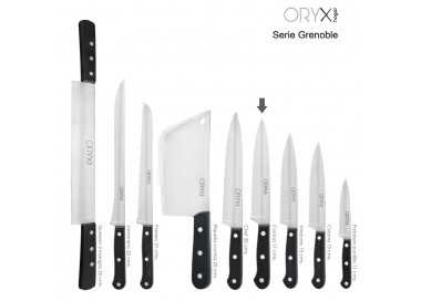 Cuchillo Grenoble Cocina Hoja Acero Inoxidable 17 cm. Negro