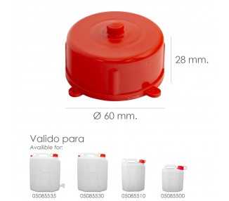 Tapon Para Bidon Alimentario  5 / 10 / 20 Litros