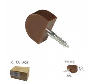 Soporte Estanteria Tornillo Pequeño Marron (Caja 100 unidades)