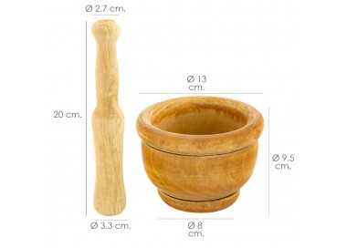 Mortero Madera Cocina Oryx Ø 14 cm