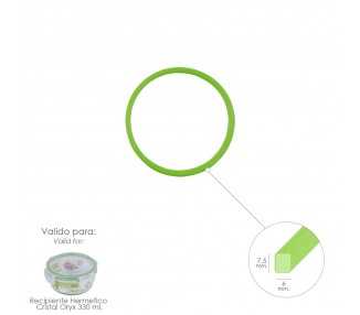 Anillo Silicona Para Recipiente Hermetico Cristal Redondo  400 ml.