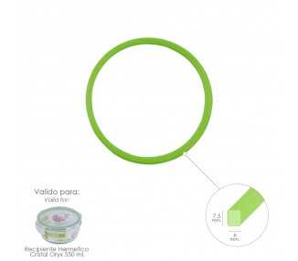 Anillo Silicona Para Recipiente Hermetico Cristal Redondo  550 ml.