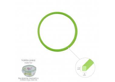 Anillo Silicona Para Recipiente Hermetico Cristal Redondo  550 ml.