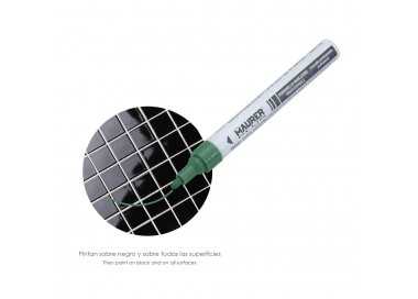 Rotulador Marcador Obra Profesional Pintura Permanente Verde