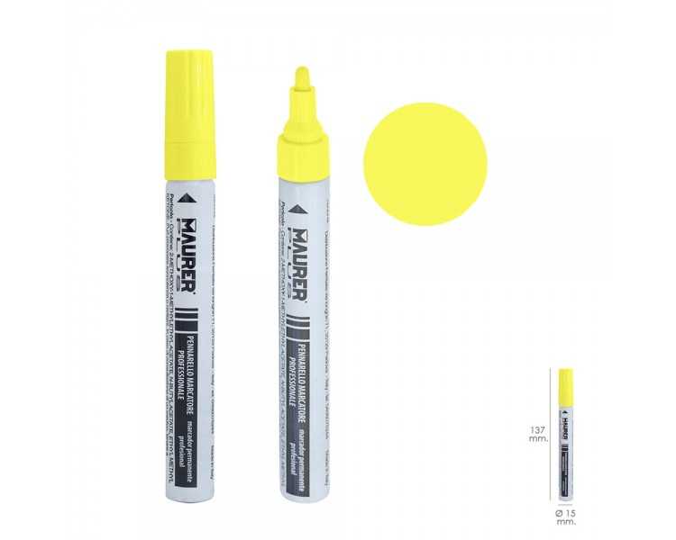 Rotulador Marcador Obra Profesional Pintura Permanente Amarillo