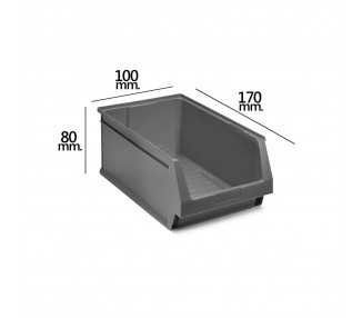 Gaveta Apilable Almacenamiento Gris Nº51 170x100x80 mm.  (1/6)