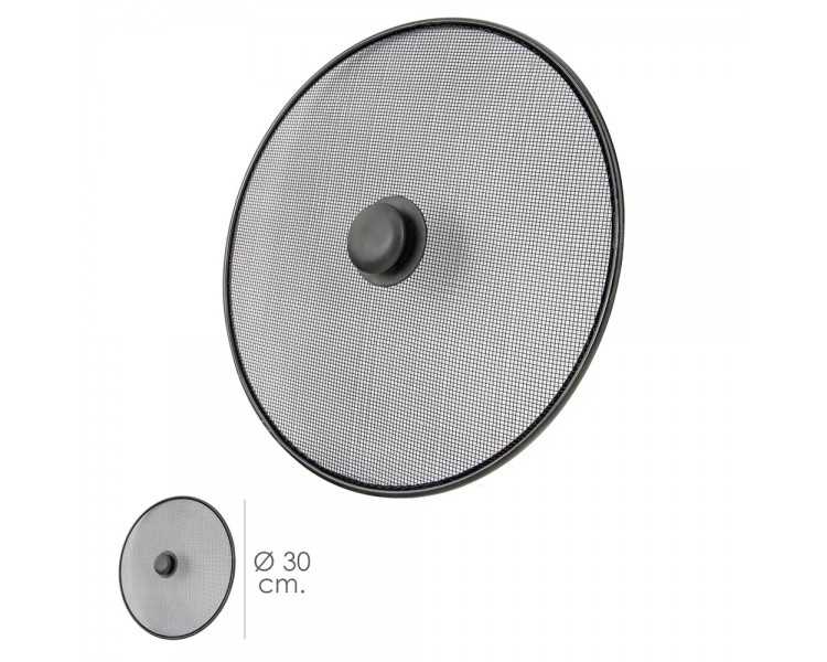 Tapa Anti Salpicaduras Sarten Acero Ø 30 cm. Negro.