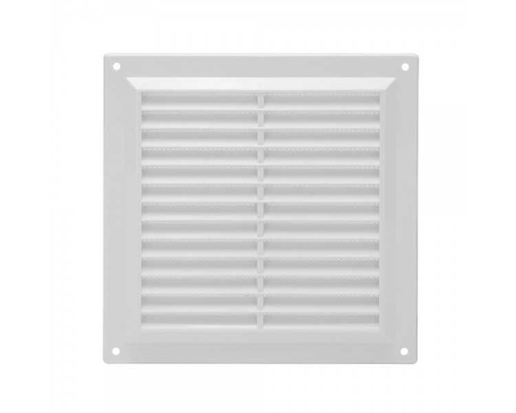 Rejilla Plastico Sobreponer Con Malla Posterior 17x17 cm.