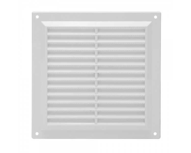 Rejilla Plastico Sobreponer Con Malla Posterior 20x20 cm.
