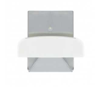 Colgador Percha Adhesivo Acero Inoxidable Color Metalizado / Blanco