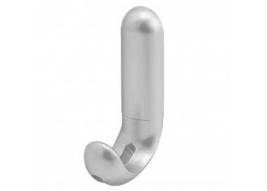 Colgador Adhesivo / Atornillable Plateado Mate
