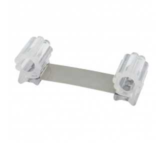 Tope Sujeta Puerta Goma Transparente 13 cm.