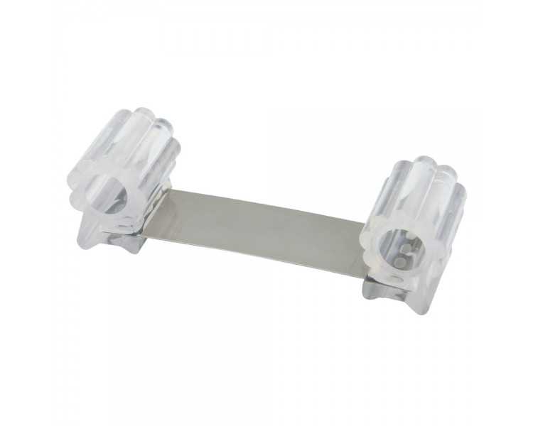 Tope Sujeta Puerta Goma Transparente 13 cm.