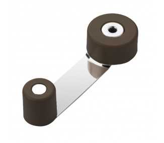 Tope Puerta Con Retenedor Metalico / Goma Marron