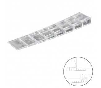 Cuñas Calza Muebles Ajustable / Recortable Transparente (Blister 9 Piezas)