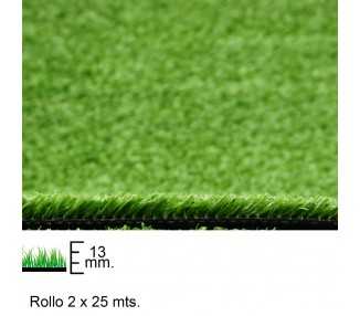 Cesped Artificial 13 mm. Rollo 2 x 25 metros. Uso Domestico