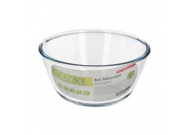 Bol De Cristal, Ideal Para Mezclas. 1.5 Litros. Libre BPA, Cristal De Borosilicato.Ensaladas, Postres, Cocina, Resposteria