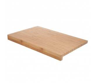 Tabla Cortar Cocina Fabricada En Madera De Bambu 100% Con Borde 46x30,5 cm.Tabla Cortar,Carne Pescado,Verduras,Frutas,Alimentos