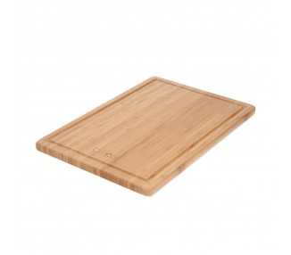 Tabla Cortar Cocina Fabricada En Madera De Bambu 100% Con Ranura 32x25,5 cm.Tabla Cortar,Carne Pescado,Verduras,Frutas,Alimentos