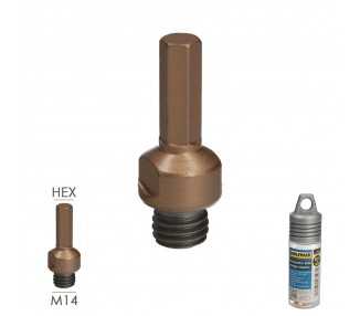 Adaptador M14 A Espiga Taladro, Adaptador Amoladora A Taladro