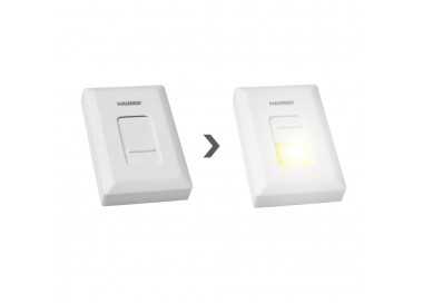 Linterna / Luces Led Para Pared / Armario Tipo Interruptor A pilas (4 AAAA)	400 Lumenes (Fijación Mediante Pegatina o Iman)