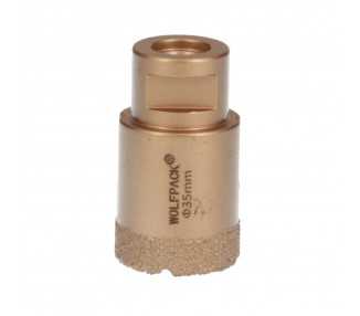 Corona Diamante Para Amoladora Ø 35 mm. Conexión Rosca M14. Corte Seco