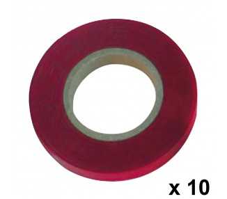 Cinta Para Atadora 11 x 0,15 mm. x 26 metros Rojo (Pack 10 Rollos)